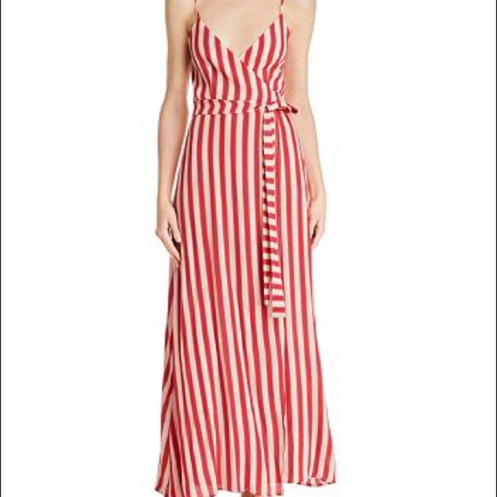 Flynn Flynn Skye Anderson Red Striped Dress